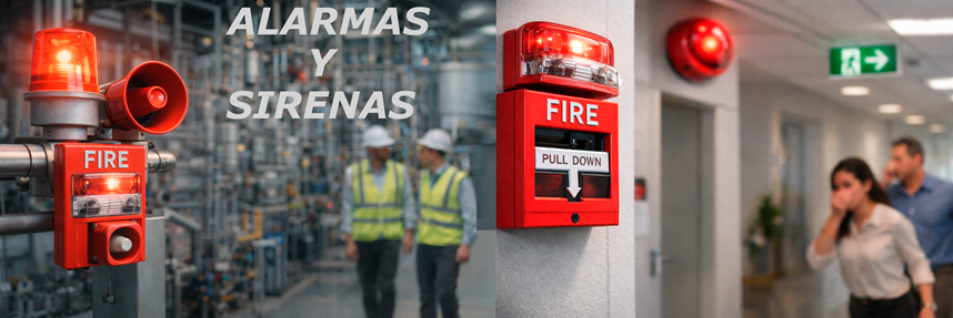 Alarmas y sirenas de emergencia