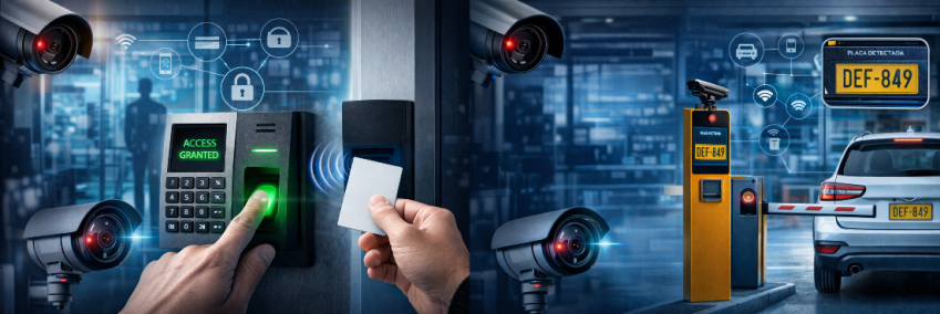 control acceso peatonal y vehicular